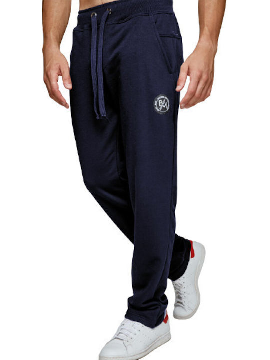 Bodymove Sweatpants with Elastic Navy Blue