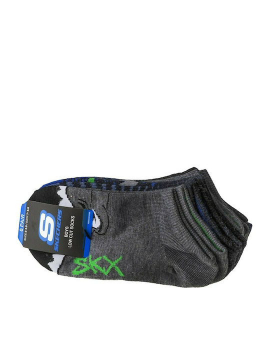 Skechers Παιδικά Σοσόνια Πολύχρωμα 6 Ζευγάρια