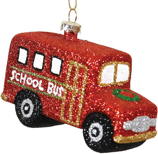Ornament Suspendat Mașină Roșie 7x10cm