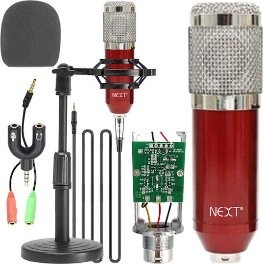 Next Next Kit Set Kondensatormikrofon Desktop, stoßmontiert in Red Farbe