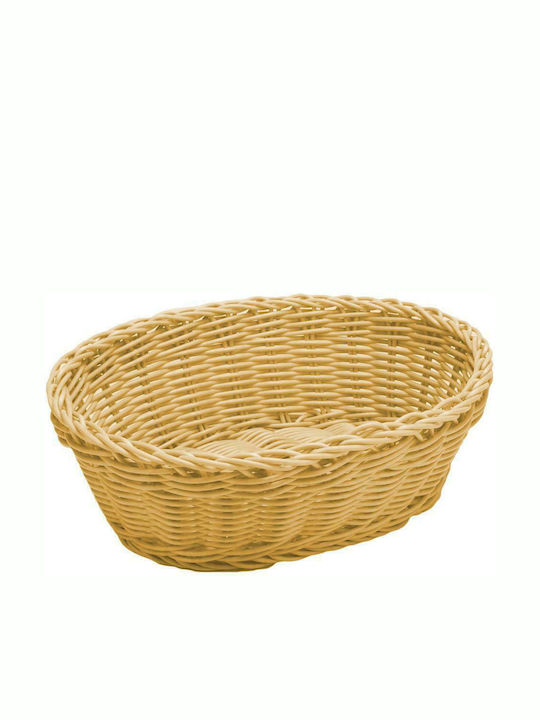 GTSA Καλάθι Ψωμιού Πλαστικό Μπεζ 25x20x8cm