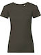 Russell Europe R-108F Γυναικείο Διαφημιστικό T-shirt Κοντομάνικο σε Χακί Χρώμα