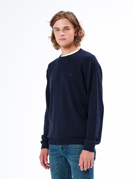 Basehit Langarm-Pullover Marineblau