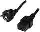 StarTech Schuko - IEC C19 Cable 2m Μαύρο PXTEUC192M