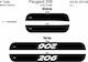 Richter Decorative Interioare Prag Ușă Autoturism Peugeot 206 4pcs
