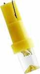 Lamps Car T5 LED Yellow 12V 1.2W 1pcs