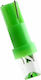 Lampen Auto T5 LED Grün 12V 1.2W 1Stück