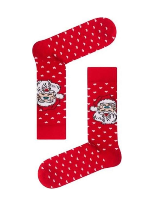 Ekmen Christmas Men's Christmas Socks Red L03