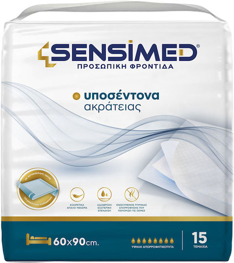 Sensimed Υποσέντονα 60χ90 15τεμ Αυτοκόλλητα & Sap