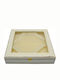 Ankor Tabletop Square Wedding Crown Case Wooden Ecru 25x35cm