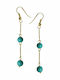 Tatu Moyo Earrings Gold Plated with Stones & Pearls