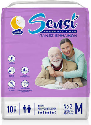 Sensi Incontinence Diapers Medium 10pcs