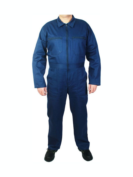 Work Coveralls Full Body Cotton Blue