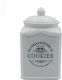 Karvounis Ceramic Cookie Jar White 11x11cm