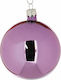 Hängendes Kugel Ornament Ornament Glas Lila 10cm