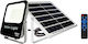 Waterproof Solar LED Floodlight 60W Cold White 6500K with Remote Control IP65