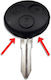 Smart Car Key Shell with 3 Buttons for Smart Smart