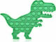 Dinozaur Pop It Fidget Din Silicon Verde