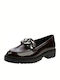 S Patent Leather Women's Moccasins in Burgundy Color