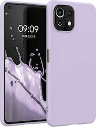 KWmobile Umschlag Rückseite Silikon Lavender (M...