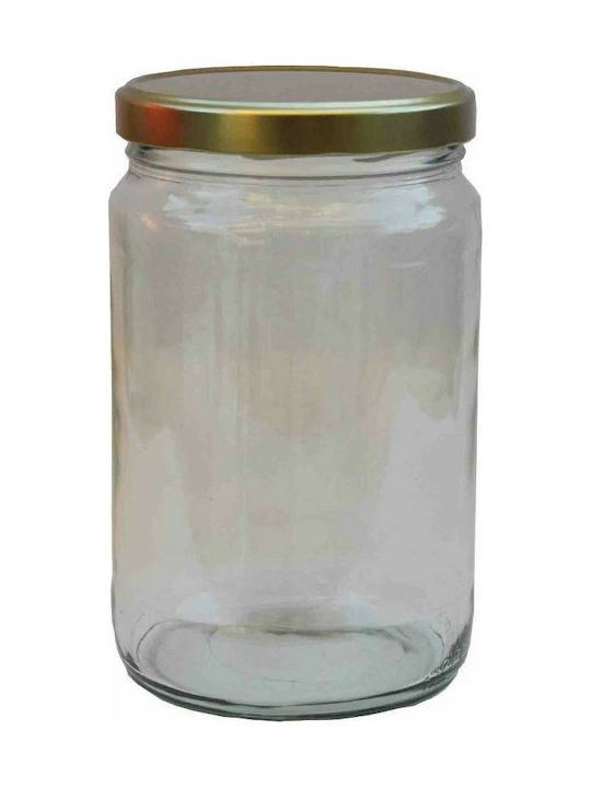 Vase General Use with Lid Glass 1700ml 1pcs