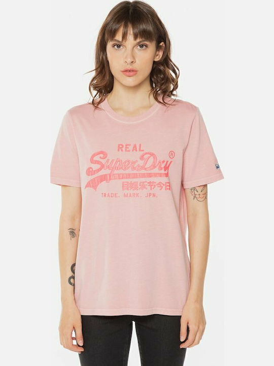 VINTAGE LOGO Γυναικείο T-shirt Ροζ