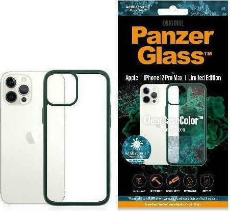PanzerGlass ClearCaseColor Back Cover Σιλικόνης Racing Green (iPhone 12 Pro Max)