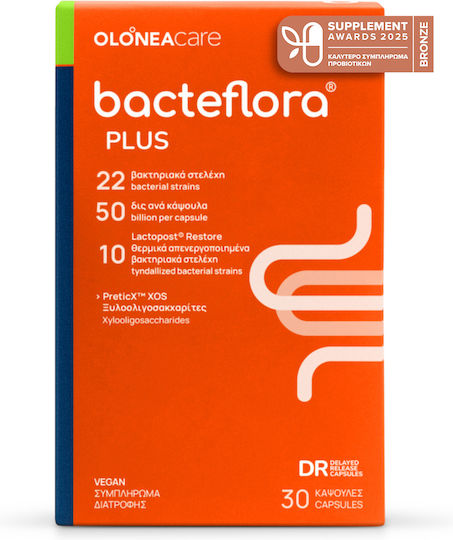 Olonea BacteFlora Plus с Пробиотици и Пребиотици 30 вегетариански капсули