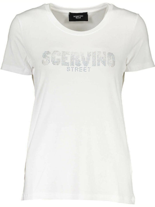 Ermanno Scervino Γυναικείο T-shirt Λευκό με Στάμπα