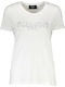 Ermanno Scervino Damen T-Shirt mit V-Ausschnitt Weiß