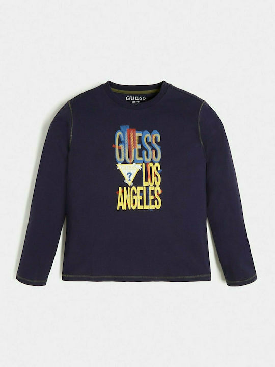 Guess Kids Blouse Long Sleeve Blue