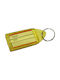 Keychain Label Plastic Yellow