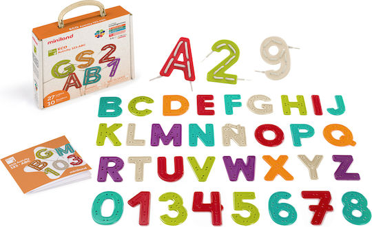 Miniland Eco Activity 123 ABC Educational Game Letters & Numbers for 3-6 Years Old