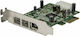 StarTech Κάρτα PCIe σε 3 θύρες Firewire 400 / Firewire 800