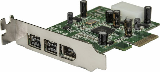 StarTech Κάρτα PCIe σε 3 θύρες Firewire 400 / Firewire 800