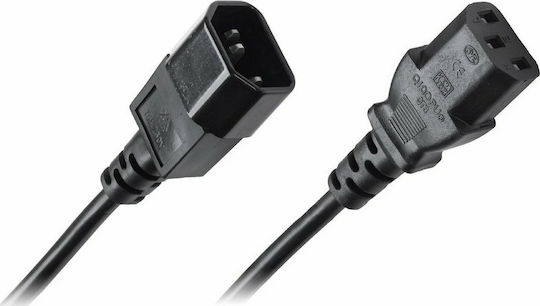 DM Pro IEC C13 - IEC C14 Кабел 5м Черен (KPO2770-5)
