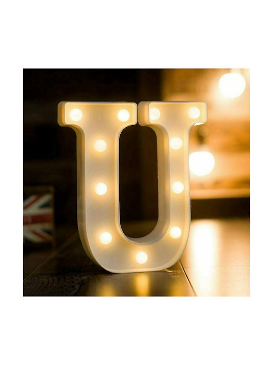 Decorative Lamp Letter LED Battery White