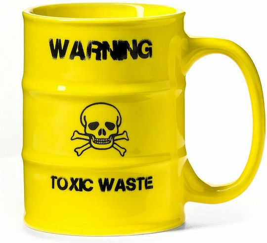 Toxic Waste Becher Keramik Gelb 450ml