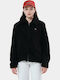 Women's Cardigan with Zipper in Black Color