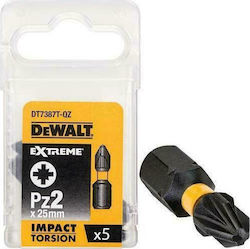 Dewalt Set 5 Screwdriver Bits