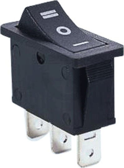 KAL Electronics Διακόπτης Rocker 250V 15A Μαύρο