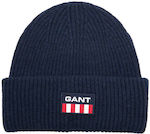 Gant Ribbed Beanie Cap Navy Blue