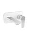 Ferro Adore Built-In Mixer & Spout Set for Bathroom Sink with 1 Exit White