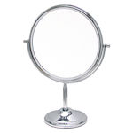 Eurostil Double Sided Tabletop Makeup Mirror 20x20cm Silver