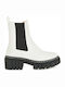 Favela Jury Leather Women's Ankle Boots White