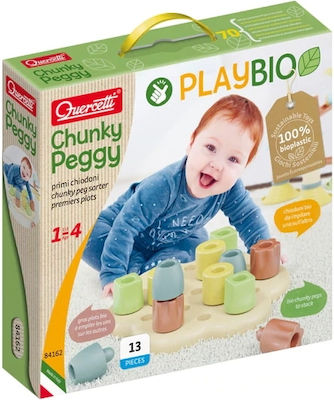 Quercetti Baby-Spielzeug Chunky Peggy Bio für 12++ Monate