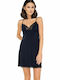 Babell Summer Women's Nightdress Navy Blue