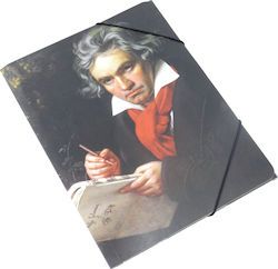 Agifty Aktenordner mit Gummiband Mehrfarbig Beethoven Agifty Aktenordner mit Gummiband Mehrfarbig Beethoven