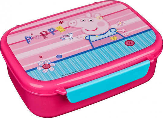 Peppa Pig Πλαστικό Παιδικό Δοχείο Φαγητού Peppa Pig Πολύχρωμο 20 x 8εκ.