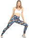 WJFLEG08 Women's Long Training Legging High Waisted Navy Blue
